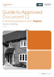 Guide to Approved Document Q of the Building Regulations 2010 - England - Security of dwellings