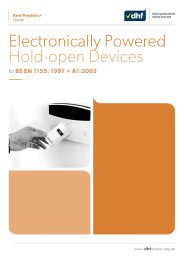 Electronically powered hold-open devices to BS EN 1155:1997+A1:2003