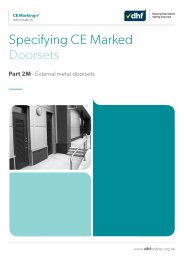 Specifying CE marked doorsets. Part 2M - external metal doorsets