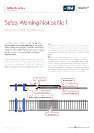 Telescopic sliding gate safety