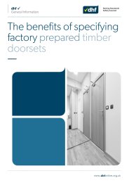 Benefits of specifying factory prepared timber doorsets