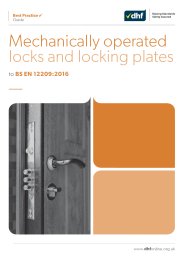 Mechanically operated locks and locking plates to BS EN 12209:2016