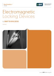 Electromagnetic locking devices to DHF TS 010:2016