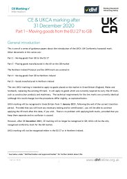 CE and UKCA marking after 31 December 2020 part 1 - moving goods from the EU 27 to GB