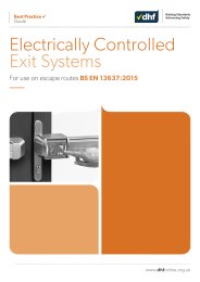 Electrically controlled exit systems for use on escape routes BS EN 13637:2015