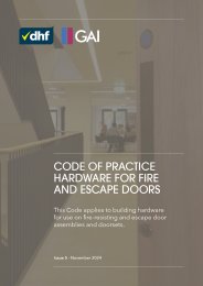 Hardware for fire and escape doors. Issue 5
