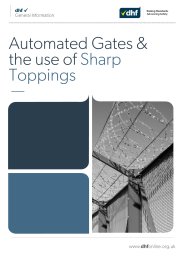 Automated gates & the use of sharp toppings
