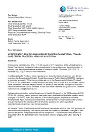 Updated Northern Ireland guidance on decontamination in primary care dental practices: HTM 01-05 2013 edition