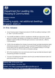 Housing supply; net additional dwellings, England: 2020-21