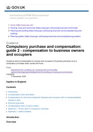 Compulsory purchase and compensation: guide 2 - compensation to business owners and occupiers