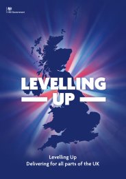 Levelling up. Delivering for all parts of the United Kingdom
