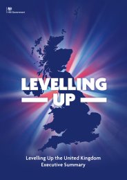 Levelling up the United Kingdom. Executive summary