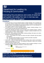 Estimating the prevalence and costs of external wall system life-safety fire risk in mid-rise residential buildings in England