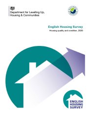 English housing survey. Housing quality and condition, 2020