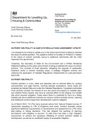 Nutrient neutrality and habitats regulations assessment update