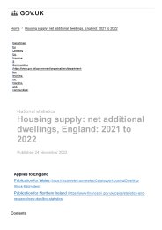 Housing supply: net additional dwellings, England: 2021 to 2022