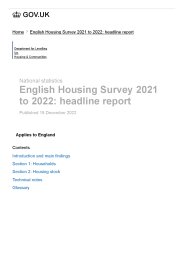 English housing survey 2021 to 2022: headline report
