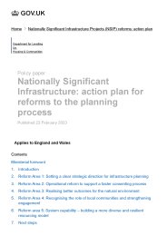 Nationally significant infrastructure: action plan for reforms to the planning process