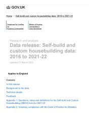 Self-build and custom housebuilding data: 2016 to 2021-22