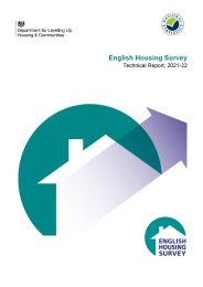 English housing survey. Technical report, 2021-22