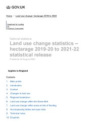 Land use change statistics - hectarage 2019-20 to 2021-22 statistical release