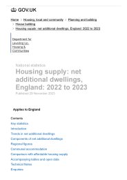 Housing supply: net additional dwellings, England: 2022 to 2023
