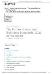 Future homes and buildings standards: 2023 consultation