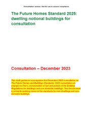 Future homes standard 2025: dwelling notional buildings for consultation