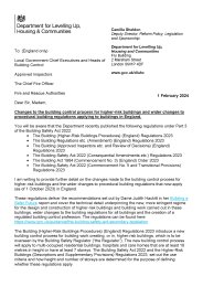 Changes to the building control process for higher-risk buildings and wider changes to procedural building regulations applying to buildings in England