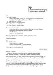 Building Regulations 2010 (Amendment) (England) Regulations 2024. New Approved Document B (Fire safety) to support enhanced fire safety