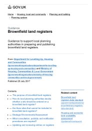 Brownfield land registers
