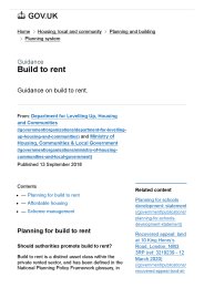 Build to rent