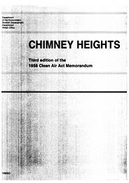 Chimney heights. Third edition of the 1956 Clean Air Act memorandum