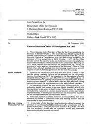 Caravan sites and control of development act 1960