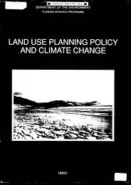 Land use planning policy and climate change