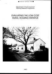 Evaluating the low cost rural housing initiative