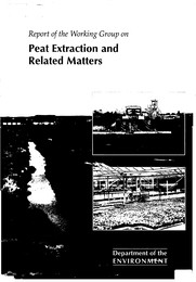 Report of the working group on peat extraction and related matters