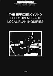 Efficiency and effectiveness of local plan inquiries