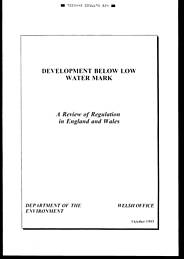 Development below low water mark: a review of regulation in England and Wales