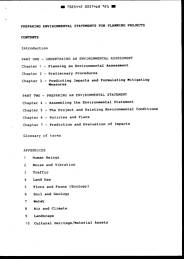 Guide on preparing environmental statements for planning projects