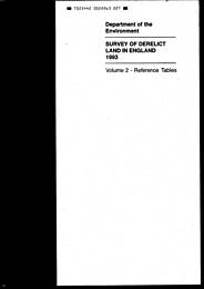 Survey of derelict land in England 1993: volume 2 - reference tables