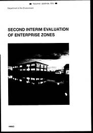 Second interim evaluation of Enterprise Zones