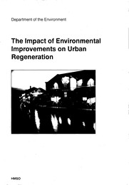 Impact of environmental improvements on urban regeneration