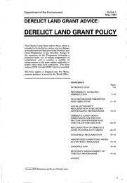 Derelict land grant policy