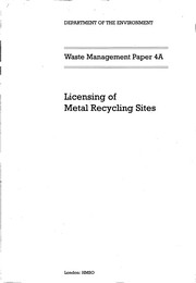 Licensing of metal recycling sites