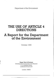 Use of Article 4 directions