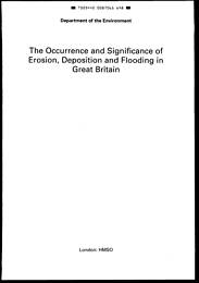 Occurrence and significance of erosion, deposition and flooding in Great Britain