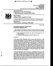 Environmental protection act 1990: part II. Special waste regulations 1996