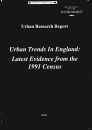 Urban trends in England: latest evidence from the 1991 census