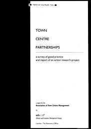 Town centre partnerships: a survey of good practice and report of an action research project